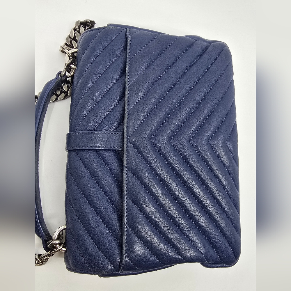 YSL College Medium Chevron Quilted Crossbody Bag - Picture 3 of 16